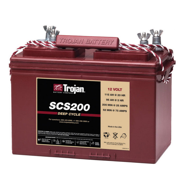 Тяговый аккумулятор для лодочного электромотора TROJAN SCS200 в Ангарске
