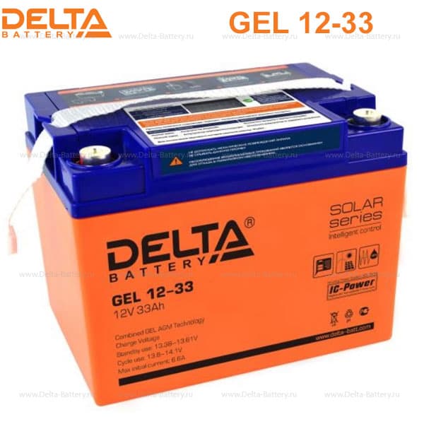 Аккумуляторная батарея Delta GEL 12-33 в Ангарске